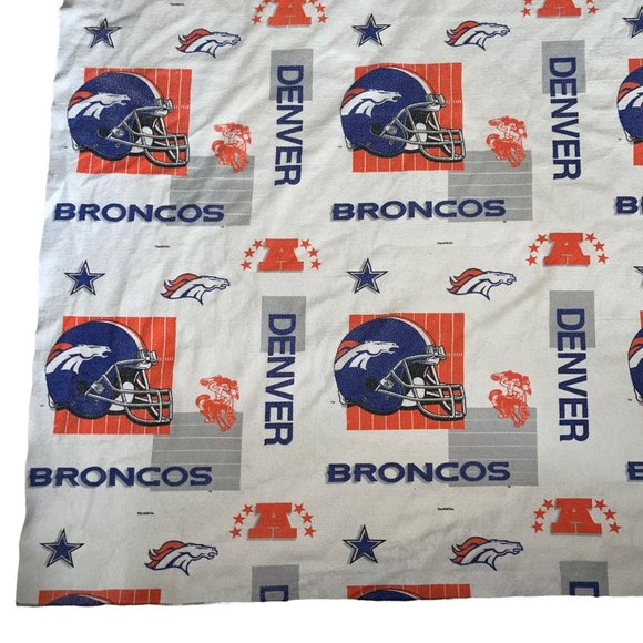 Rare Vintage NFL Denver Broncos Football Blanket Throw Northwest Company 88X74 - Picture 4 of 11